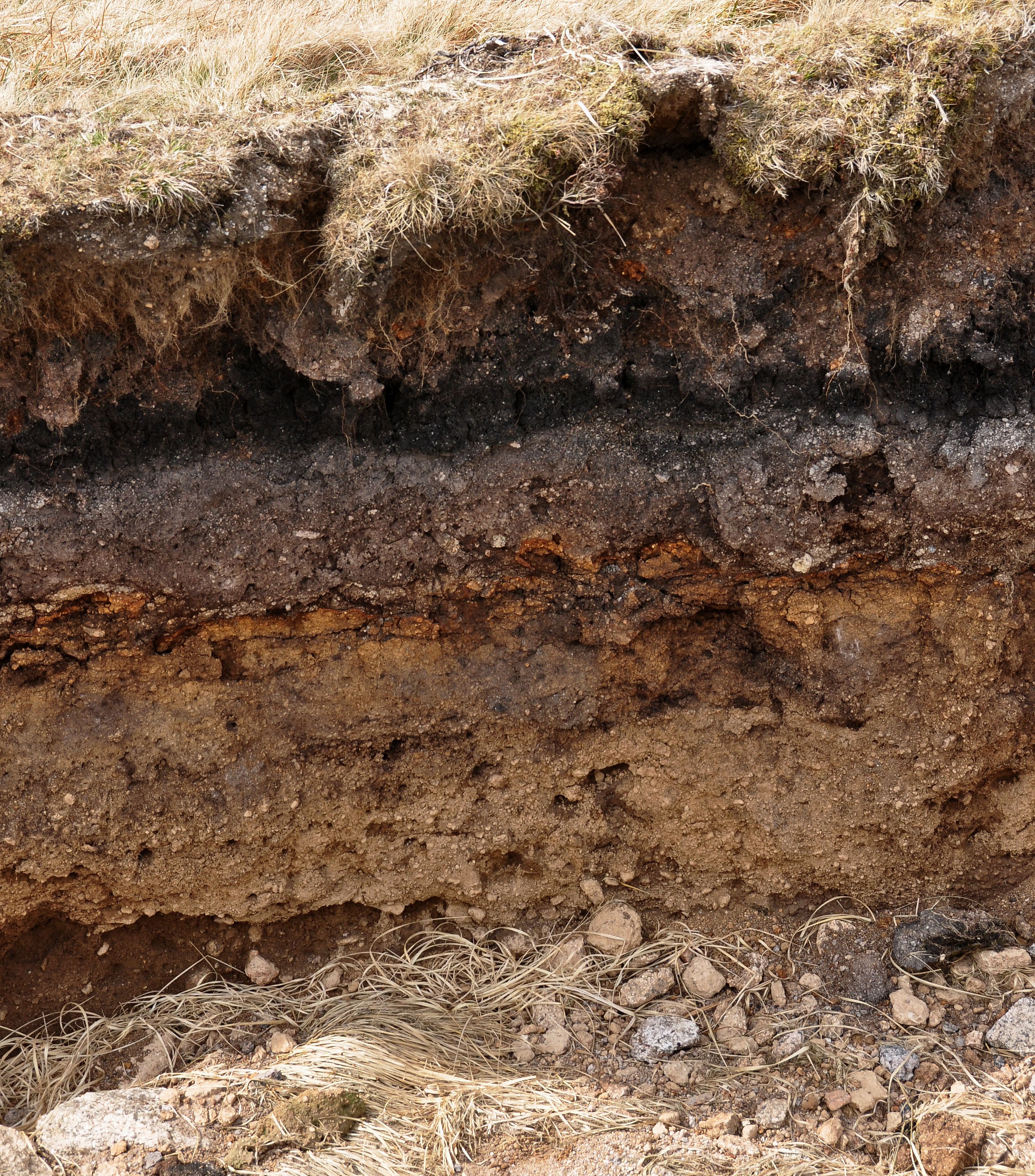 Aplicaciones del Georadar 6 Layers in soil on Dartmoor compressor